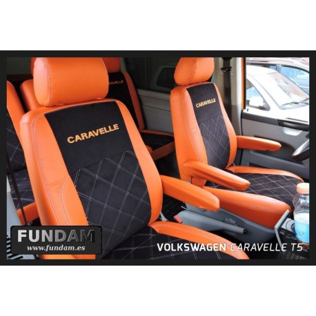 Milano/sc/antracita medida fundas para asientos completo 6 plazas VW t5 Transporter/carav 