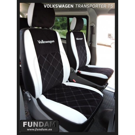 Spirit/gris medida fundas para asientos completo 7 plazas VW t5 Transporter/carav 