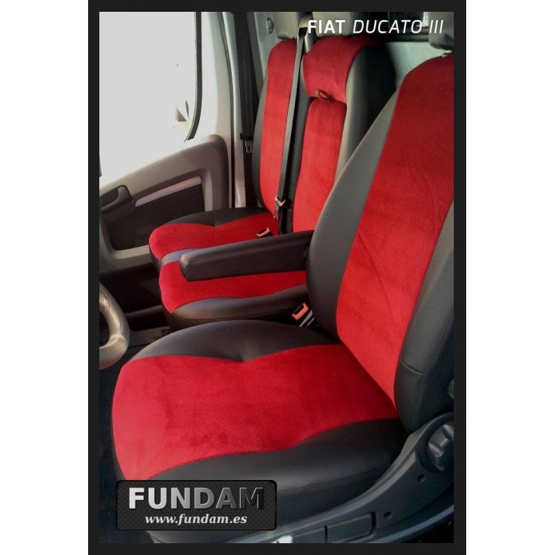  Fundas de asiento a medida de Piel ROAD FIAT DUCATO IV 2+1  (2014-2021)