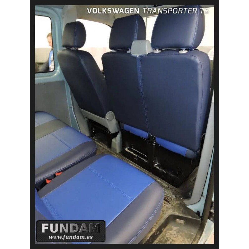 VW t5 Transp./carav alcantra/gris/antracita 2009 grado fundas para asientos completo 9-asientos 