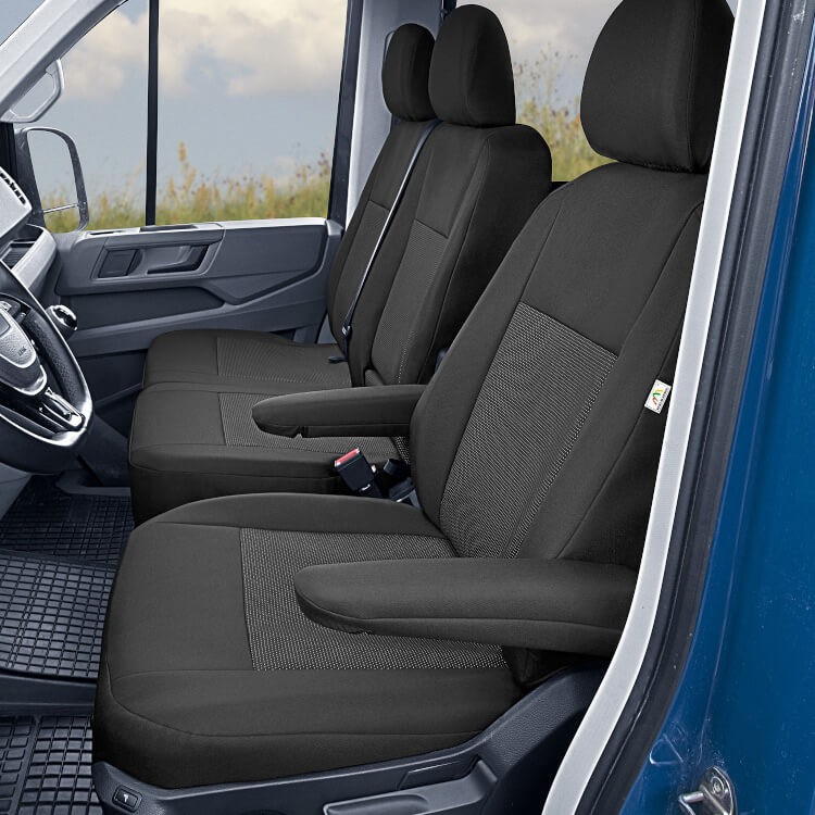 Fundas protectoras para asientos de furgoneta 2 + 1, para Nissan Primastar,  VW Caddy IV, Citroen