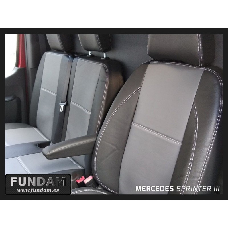 Funda para asiento de coche, accesorio Interior para camión, Sprinter  316cdi w903, Fiat Ducato 230, vw transporter T-4, 1 + 2